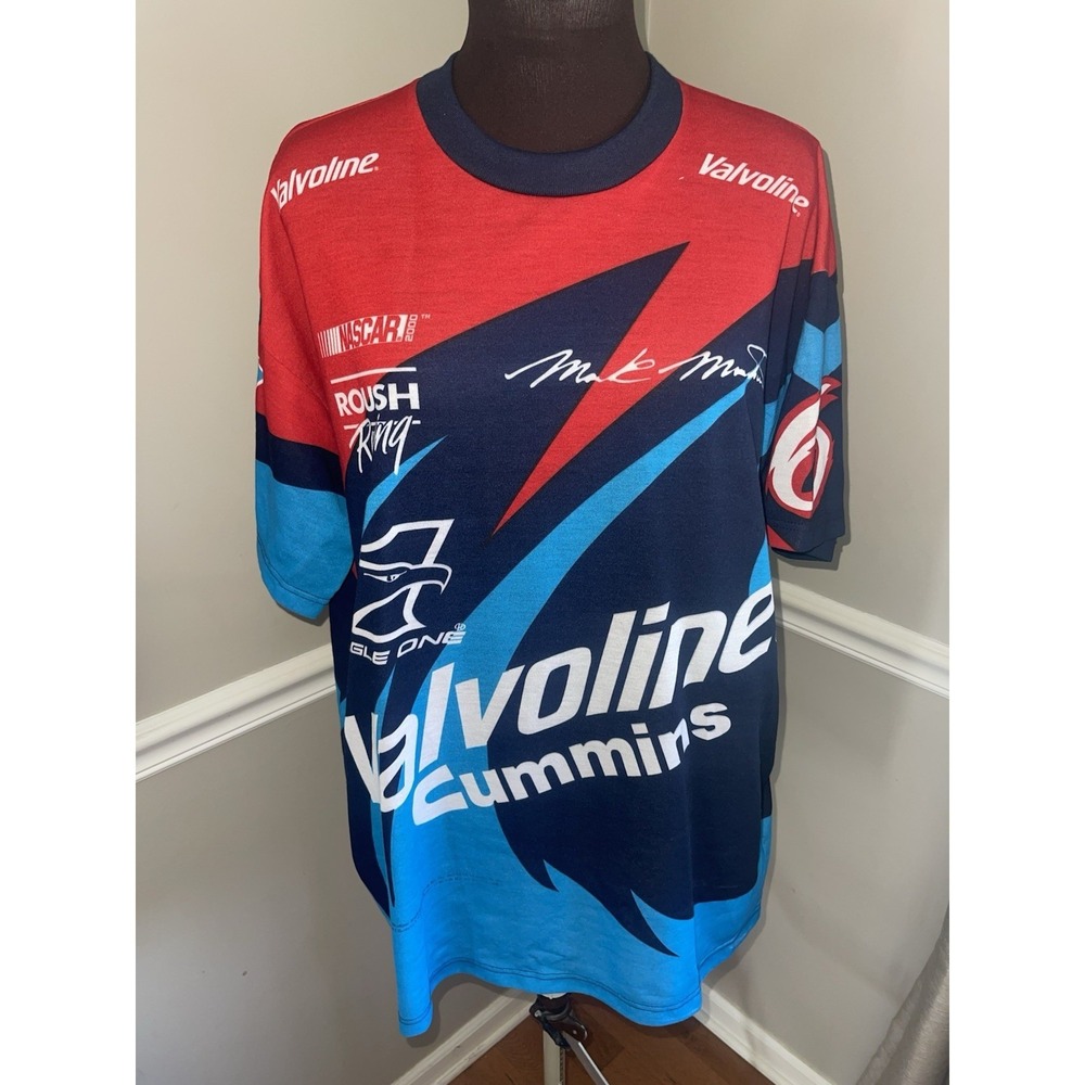 VTG 2000 Mark Martin Valvoline NASCAR All Over Print T-Shirt 2XL Pristine AOP